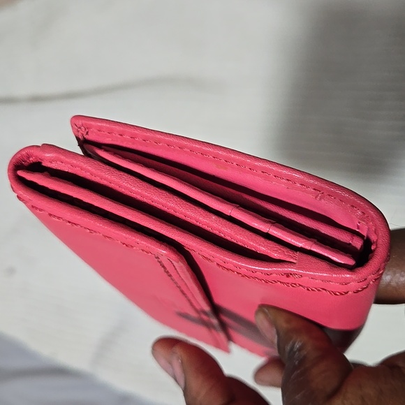 Coach Pink Leather Women's Wallet - Picture 6 of 8
